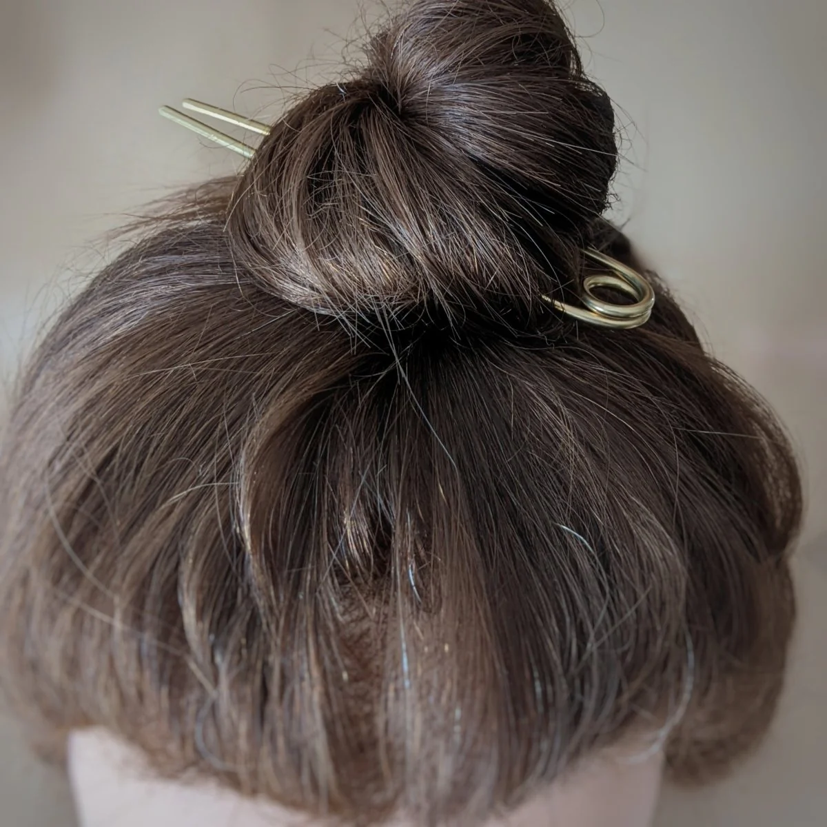 Vanderzee Safety Pin Hair Fork (Long Or Short) (Brass) - Image 4