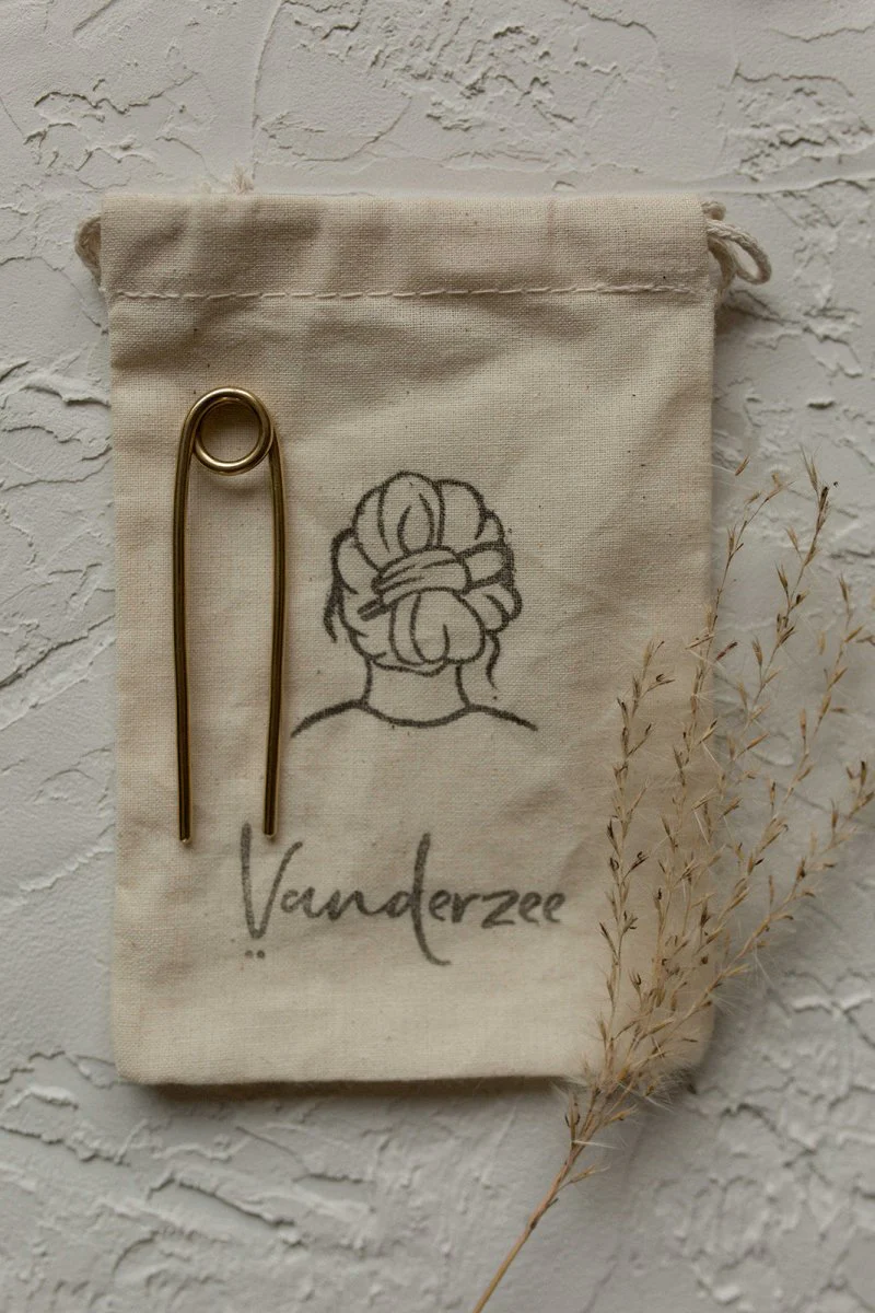 Vanderzee Safety Pin Hair Fork (Long Or Short) (Brass) - Image 7