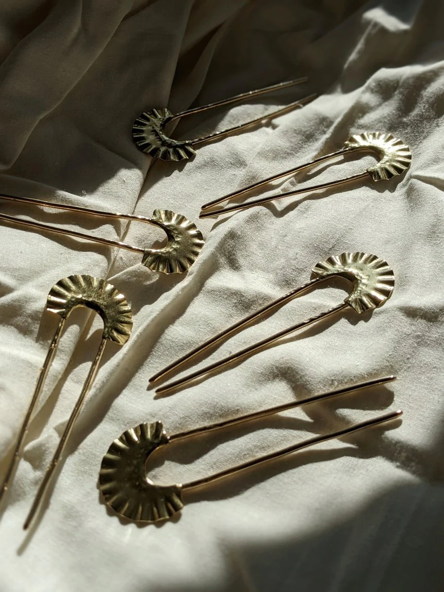 Vanderzee Sunna Hair Fork (Brass)