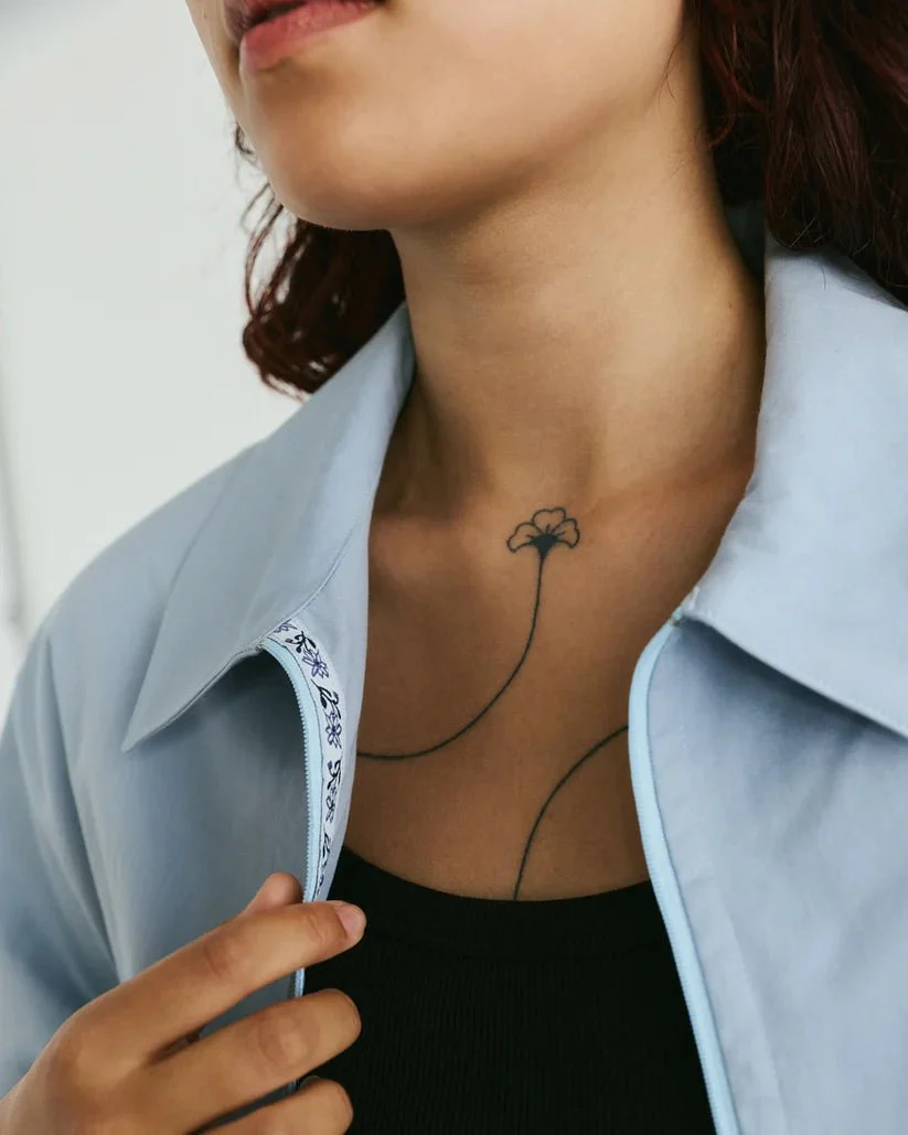 Veri Claire Zip Up Shirt (Powder Blue) - Image 10