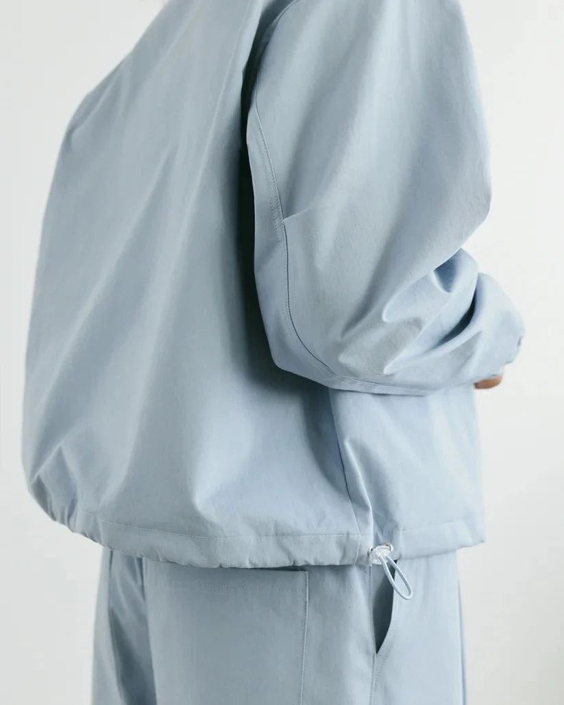 Veri Claire Zip Up Shirt (Powder Blue) - Image 9