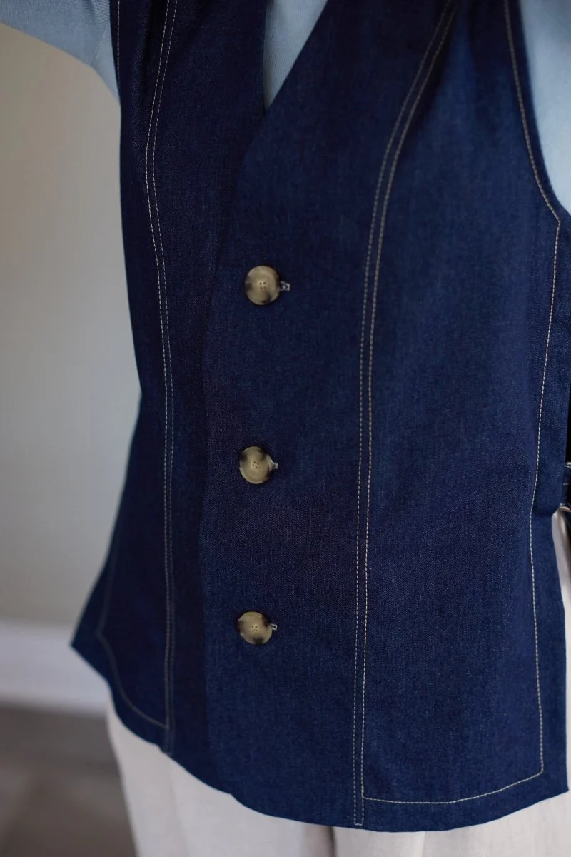 Veri Sabato Vest (Denim) - Image 3
