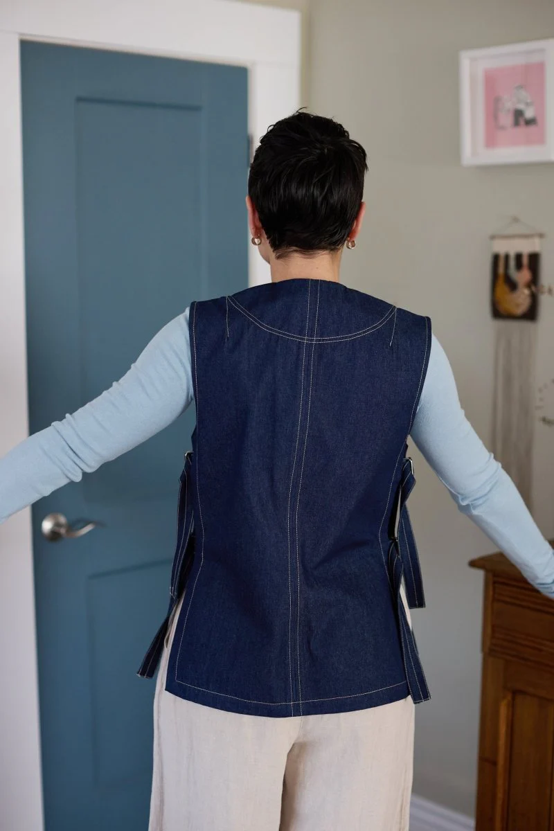 Veri Sabato Vest (Denim) - Image 4