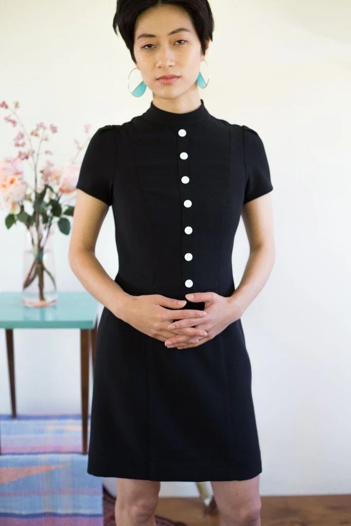 Vintage Victoire Birds of North America Apalis Dress (Black) - 4