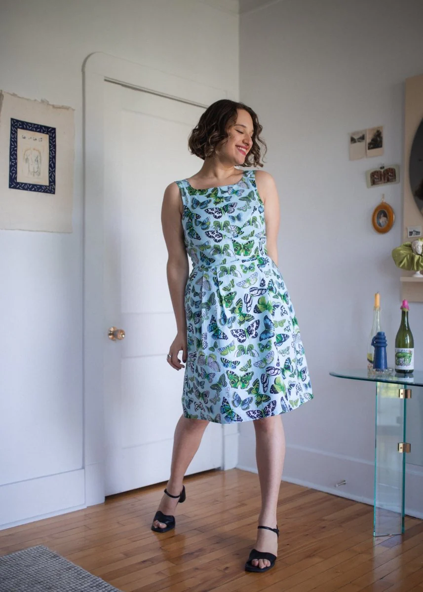 Birds of North America Myrmidon Dress - Butterflies (Online Exclusive) - Image 3