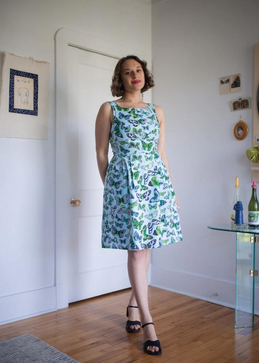 Birds of North America Myrmidon Dress - Butterflies (Online Exclusive) - Image 6
