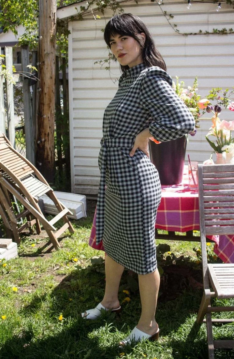 Vintage Victoire Eve Gravel Franklin Dress (Black/Steel) - M - Image 2
