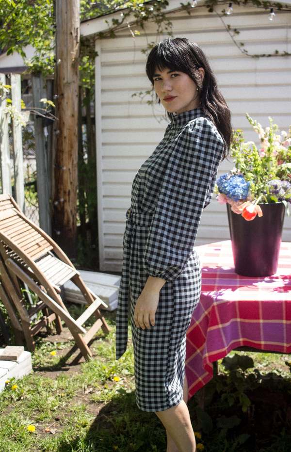 Vintage Victoire Eve Gravel Franklin Dress (Black/Steel) - M - Image 3