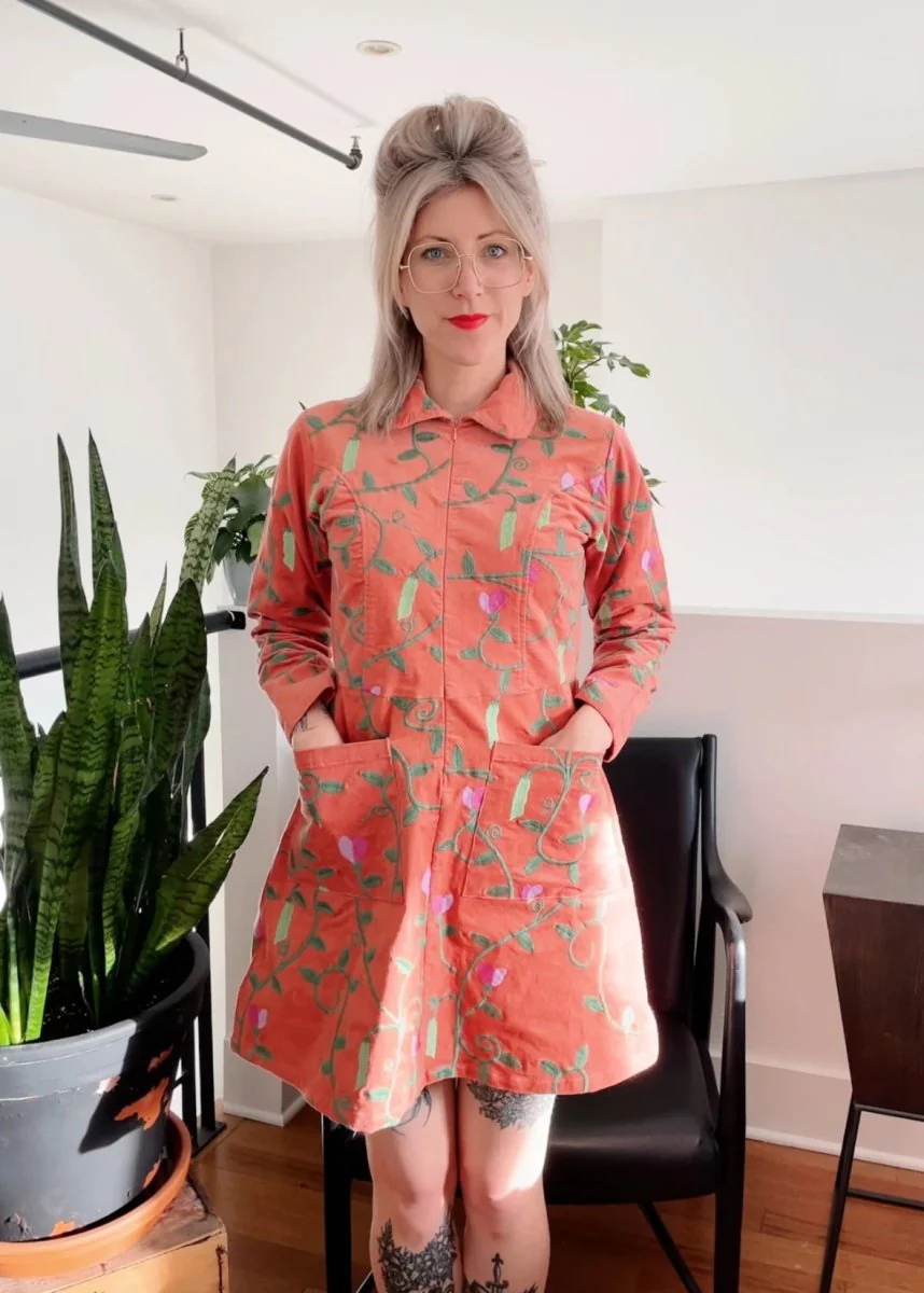 Vintage Victoire Samantha Pleet Leap Dress (Sweet Pea) - 8 - Image 2