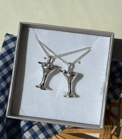 Wild Silver Dirty Martini Necklace - Image 4