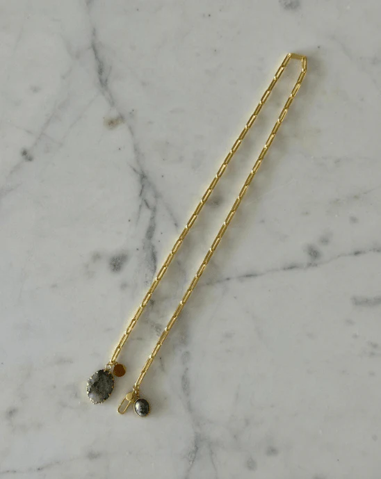 WILYMI Citadel Labradorite & Ruby Zoisite Necklace - Image 8