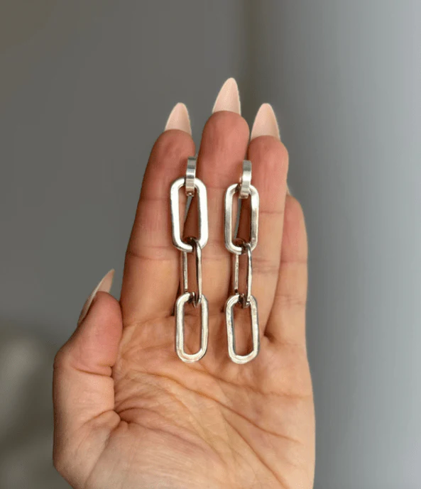 WILYMI How Chain Earrings (Gold or Silver)