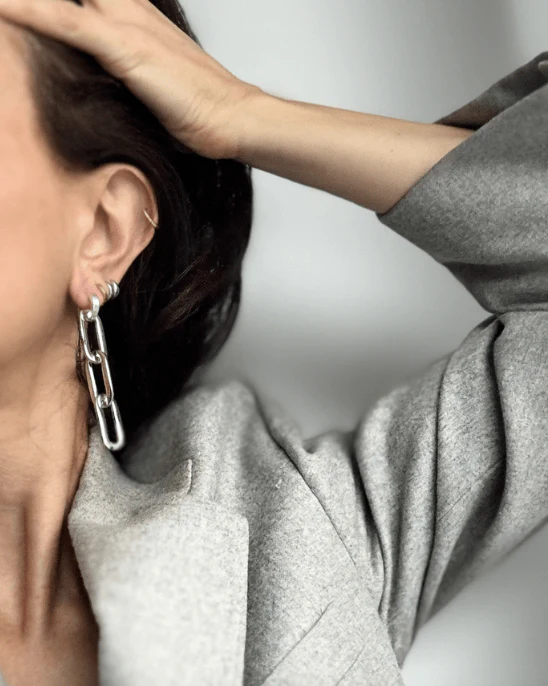 WILYMI How Chain Earrings (Gold or Silver) - Image 3