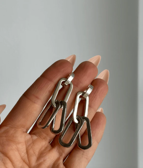 WILYMI How Chain Earrings (Gold or Silver) - Image 4