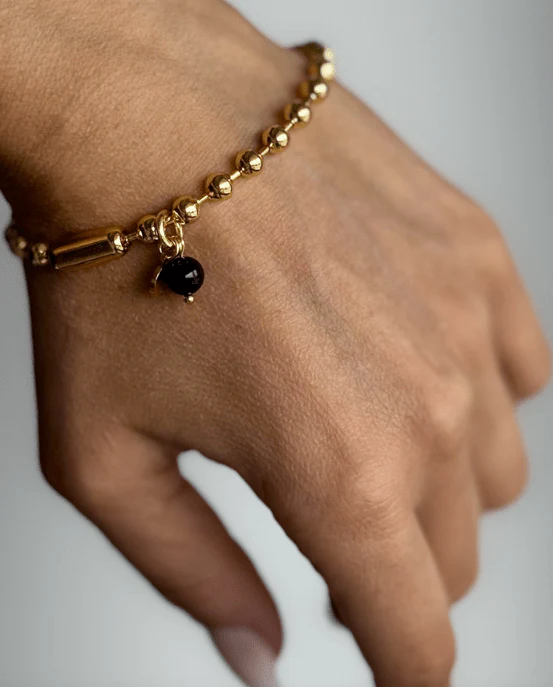 WILYMI Isola Tourmaline & Gold Sphere Bracelet - Image 2