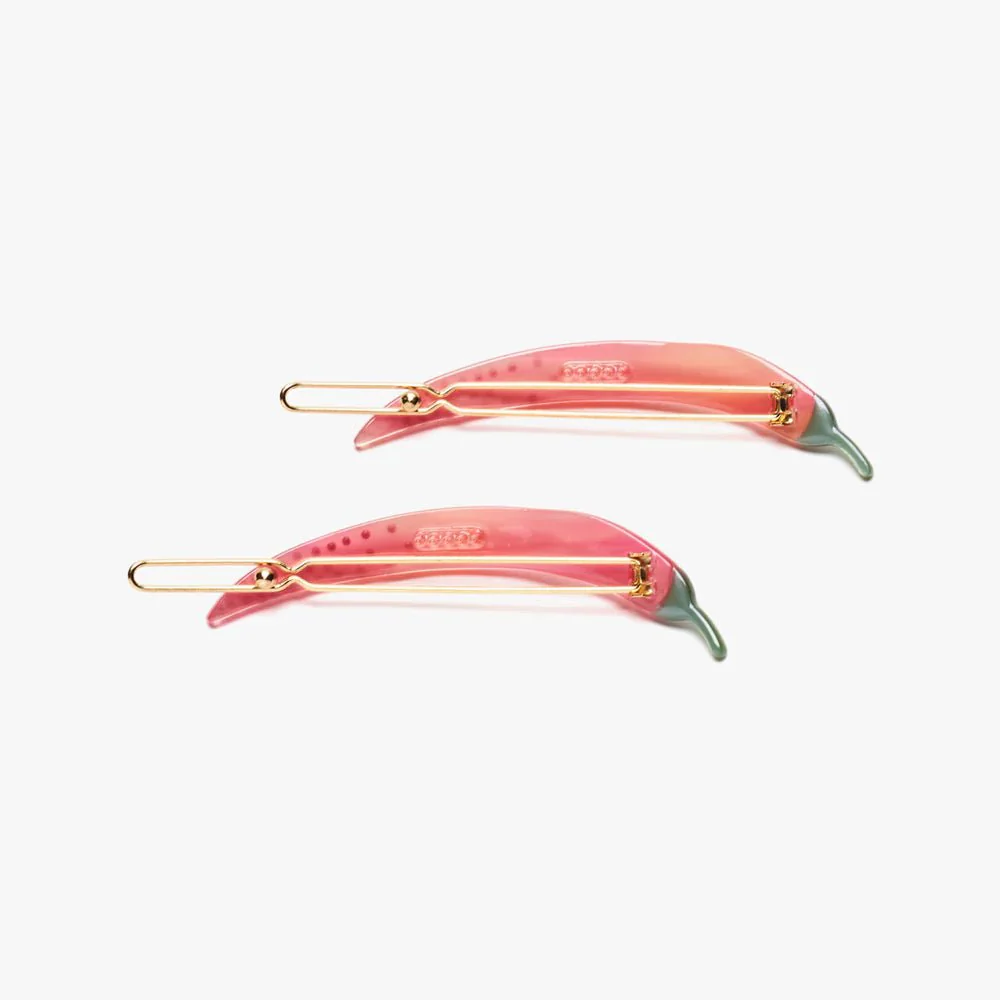 Winona Irene Thai Chili Pepper Barrette Set - Image 3