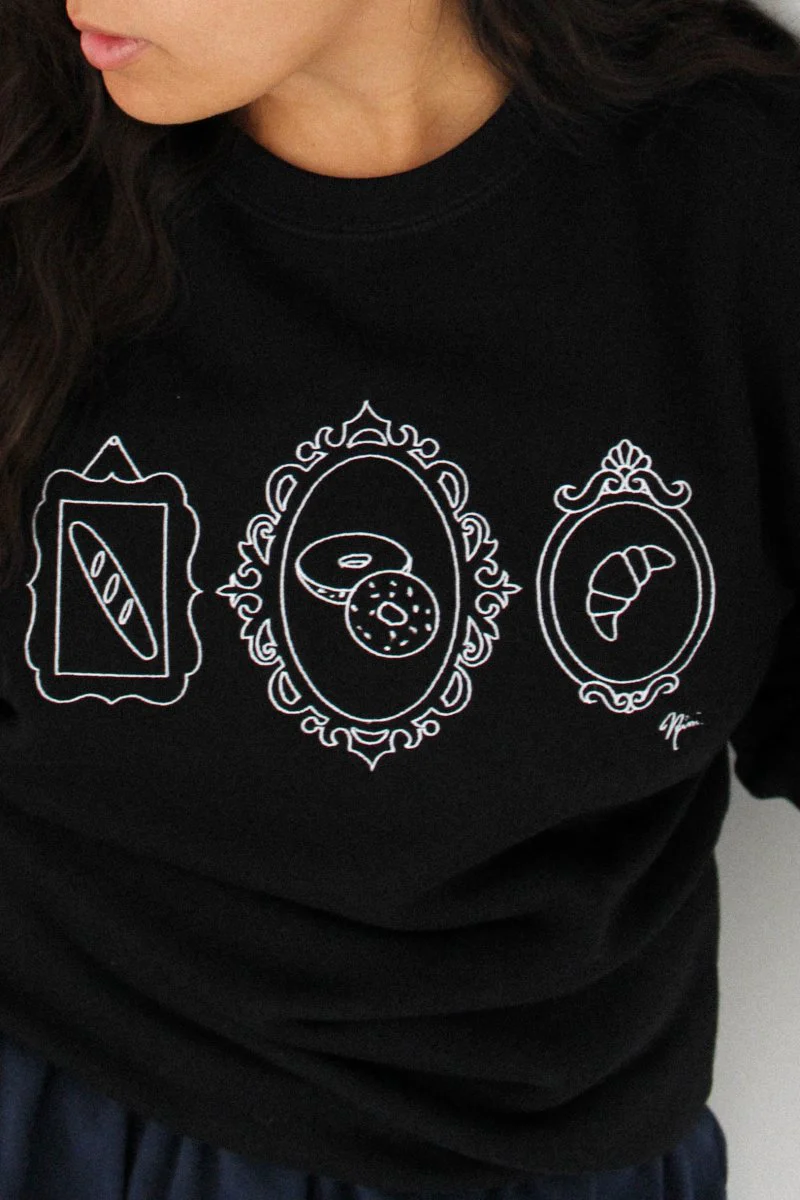 With Nini Art of Crumbs Sweatshirt (Black) - Image 6