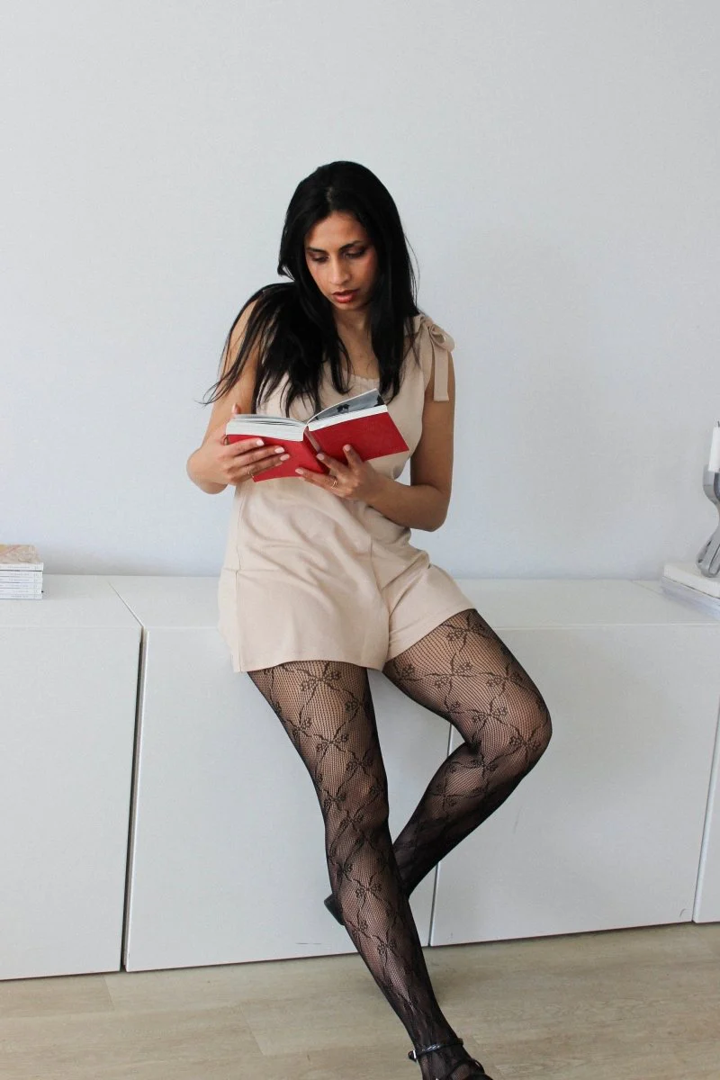 With Nini Coffee Shop Playsuit (Beige) - Image 5