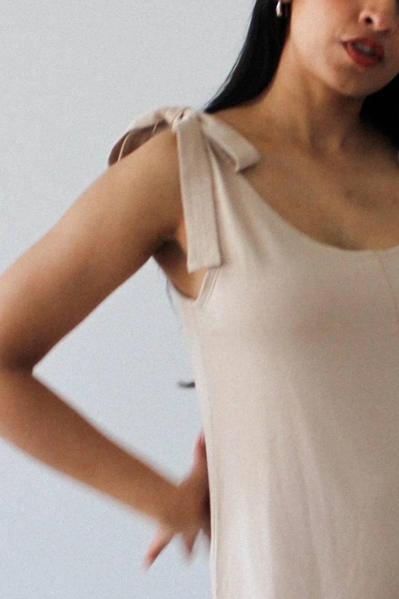 With Nini Coffee Shop Playsuit (Beige) - Image 6