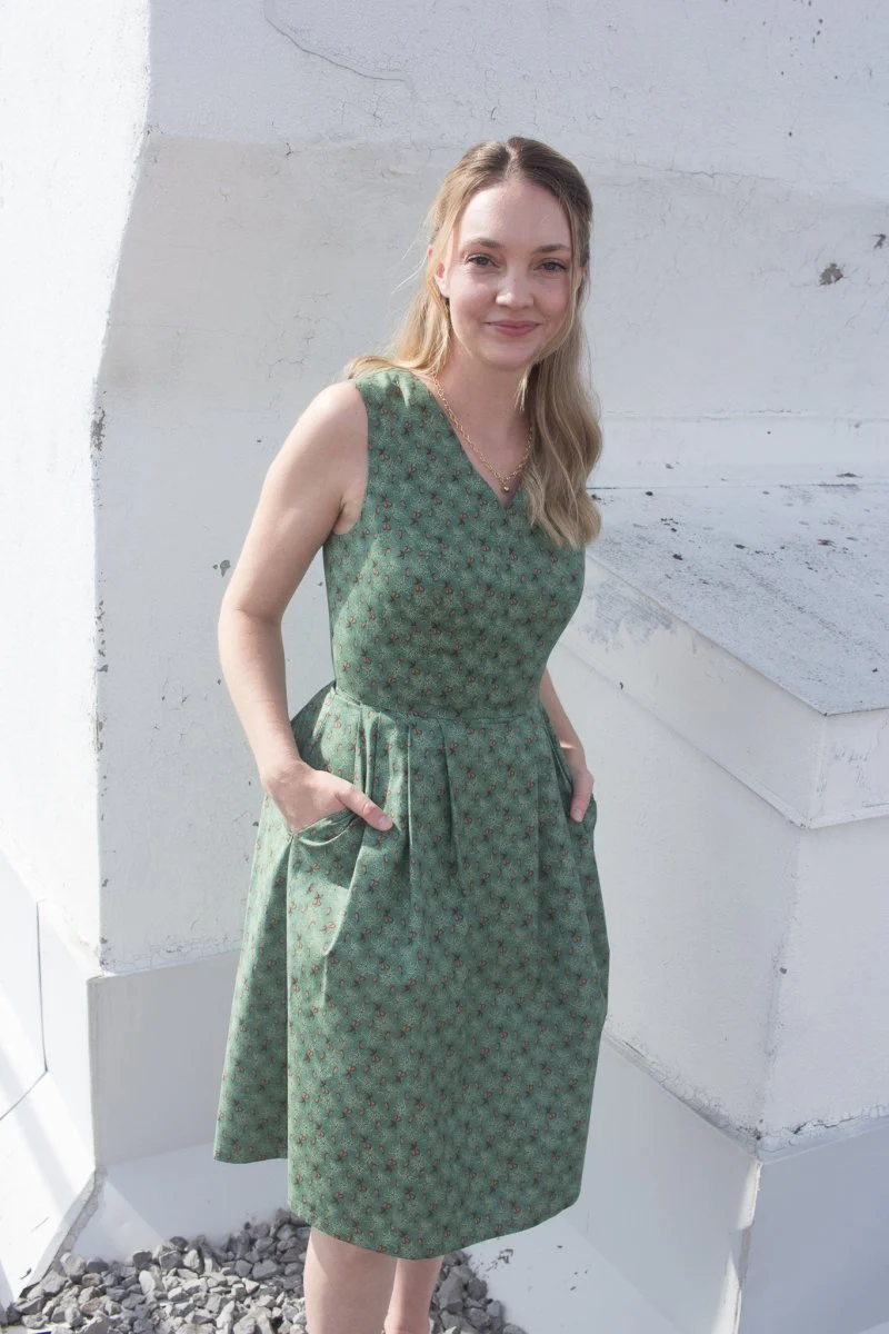 Birds of North America Wood Snipe Dress - Pears of Wrath (Online Exclusive)