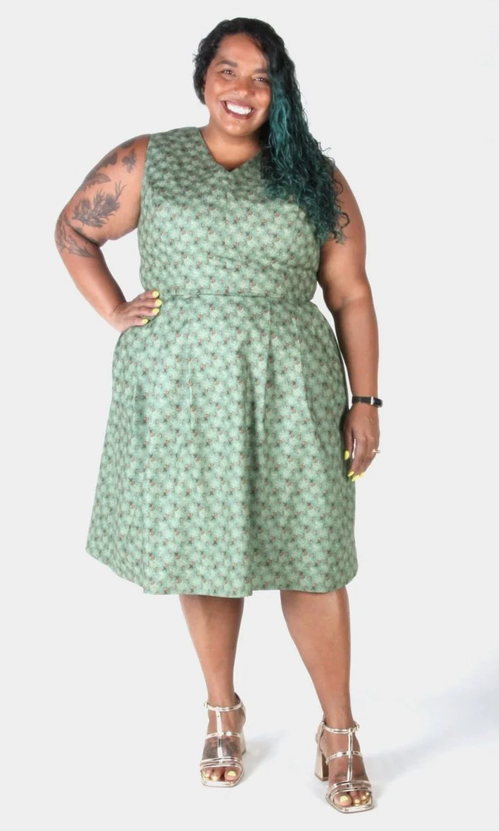 Birds of North America Wood Snipe Dress - Pears of Wrath (Online Exclusive) - Image 10