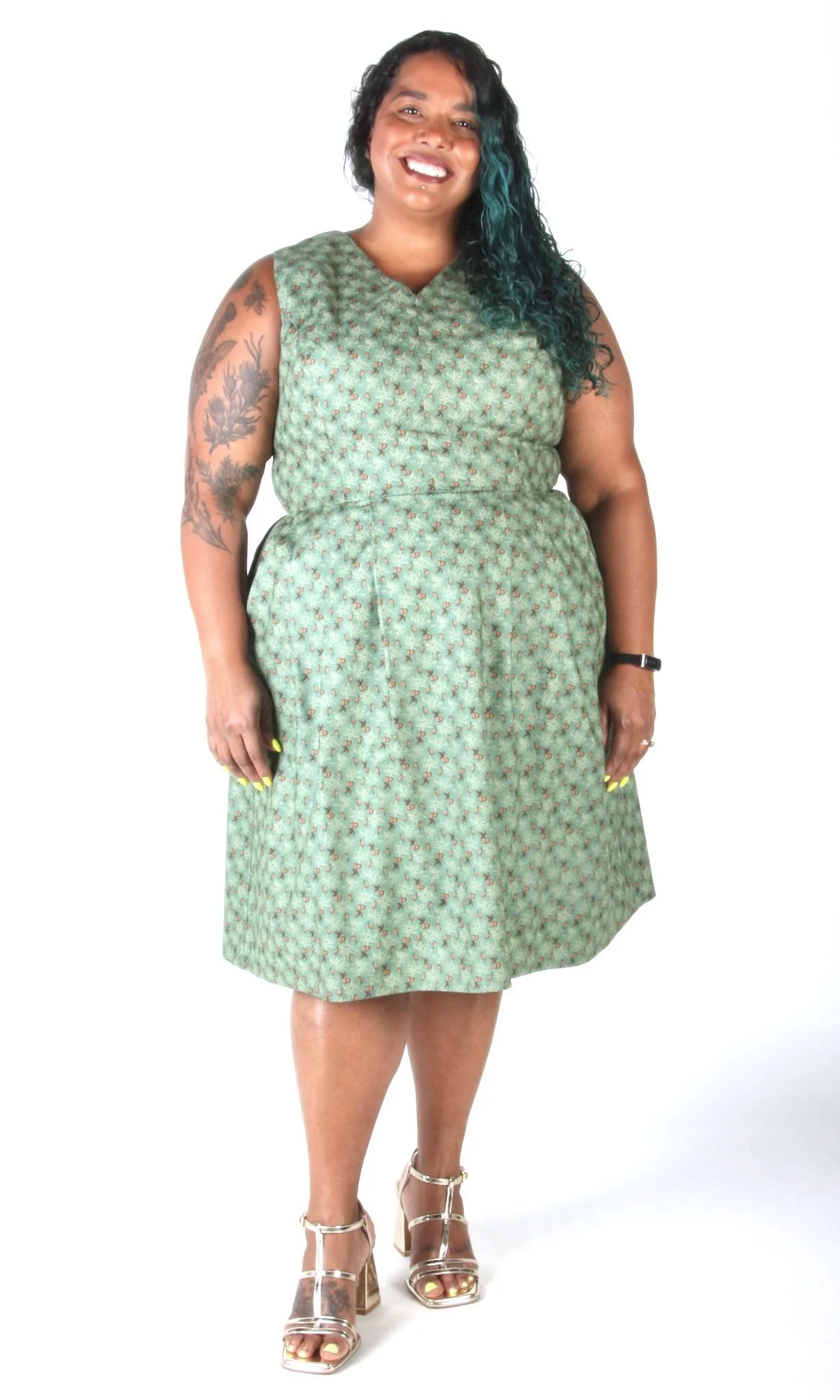 Birds of North America Wood Snipe Dress - Pears of Wrath (Online Exclusive) - Image 11
