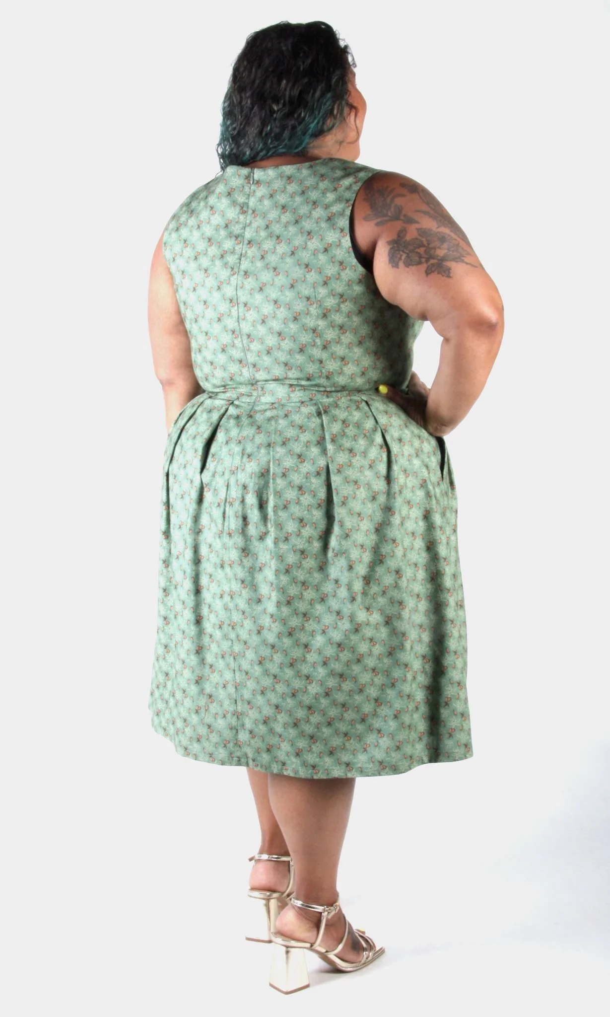 Birds of North America Wood Snipe Dress - Pears of Wrath (Online Exclusive) - Image 12
