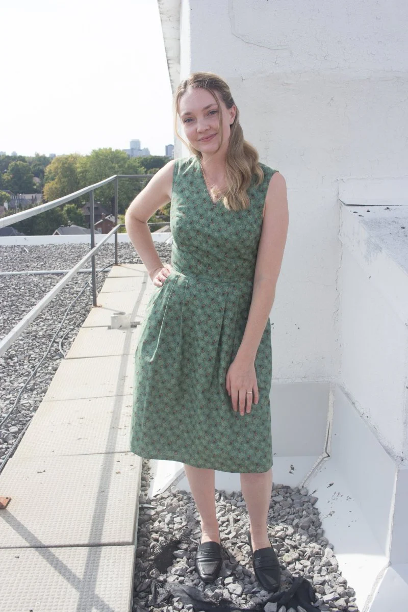 Birds of North America Wood Snipe Dress - Pears of Wrath (Online Exclusive) - Image 4