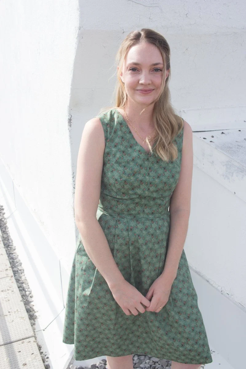Birds of North America Wood Snipe Dress - Pears of Wrath (Online Exclusive) - Image 5