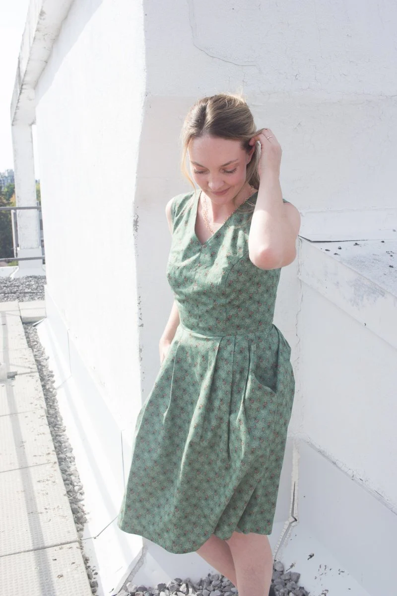 Birds of North America Wood Snipe Dress - Pears of Wrath (Online Exclusive) - Image 7