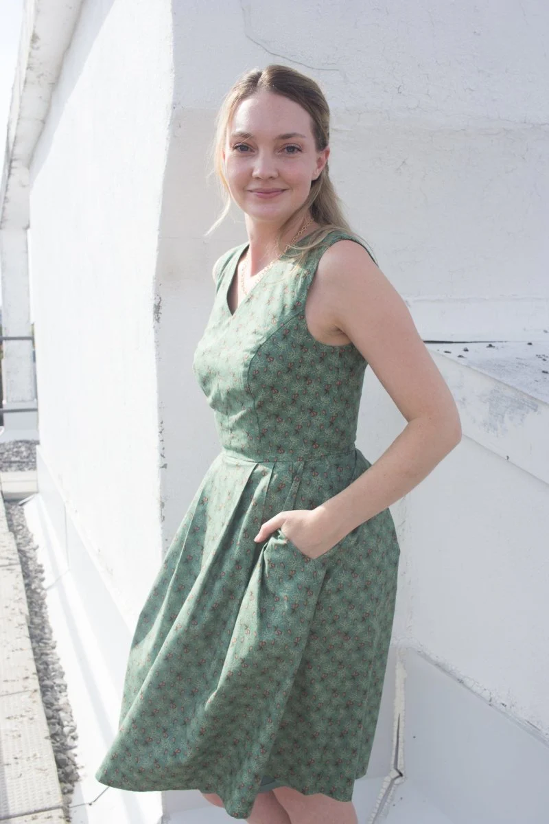 Birds of North America Wood Snipe Dress - Pears of Wrath (Online Exclusive) - Image 8