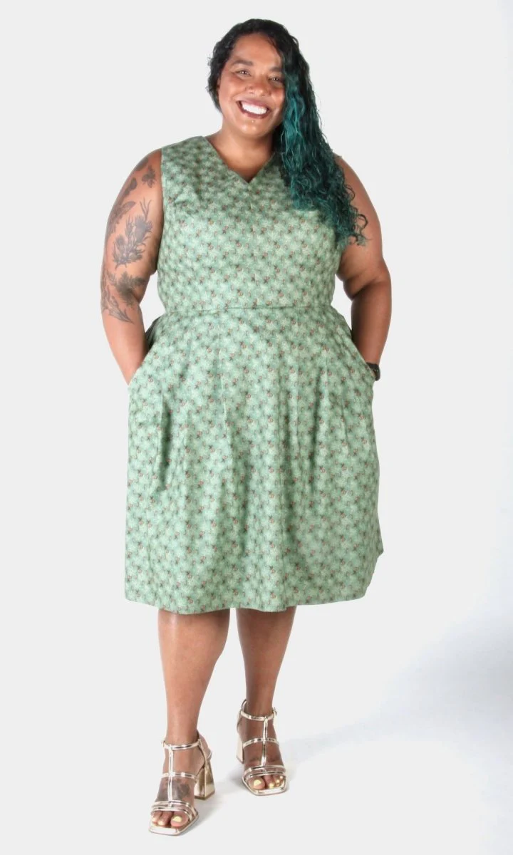 Birds of North America Wood Snipe Dress - Pears of Wrath (Online Exclusive) - Image 9