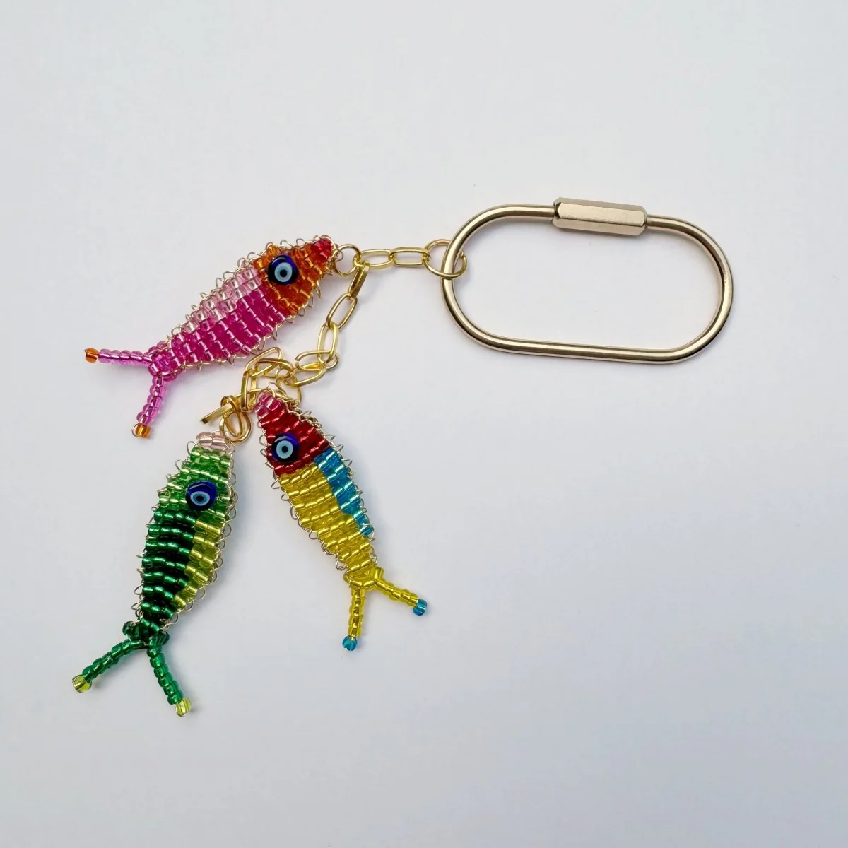 Zenny Jane Beaded Fish Bag Charm (Trio)