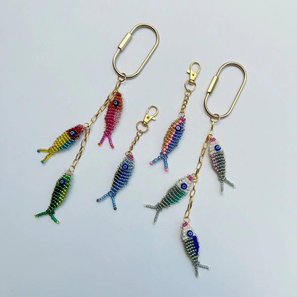 Zenny Jane Beaded Fish Bag Charm (Trio) - Image 4