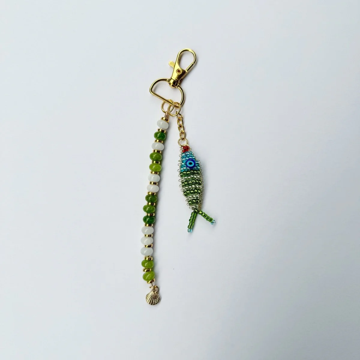 Zenny Jane Beaded Fish Bag Charms (With Beaded Strap) - Image 3