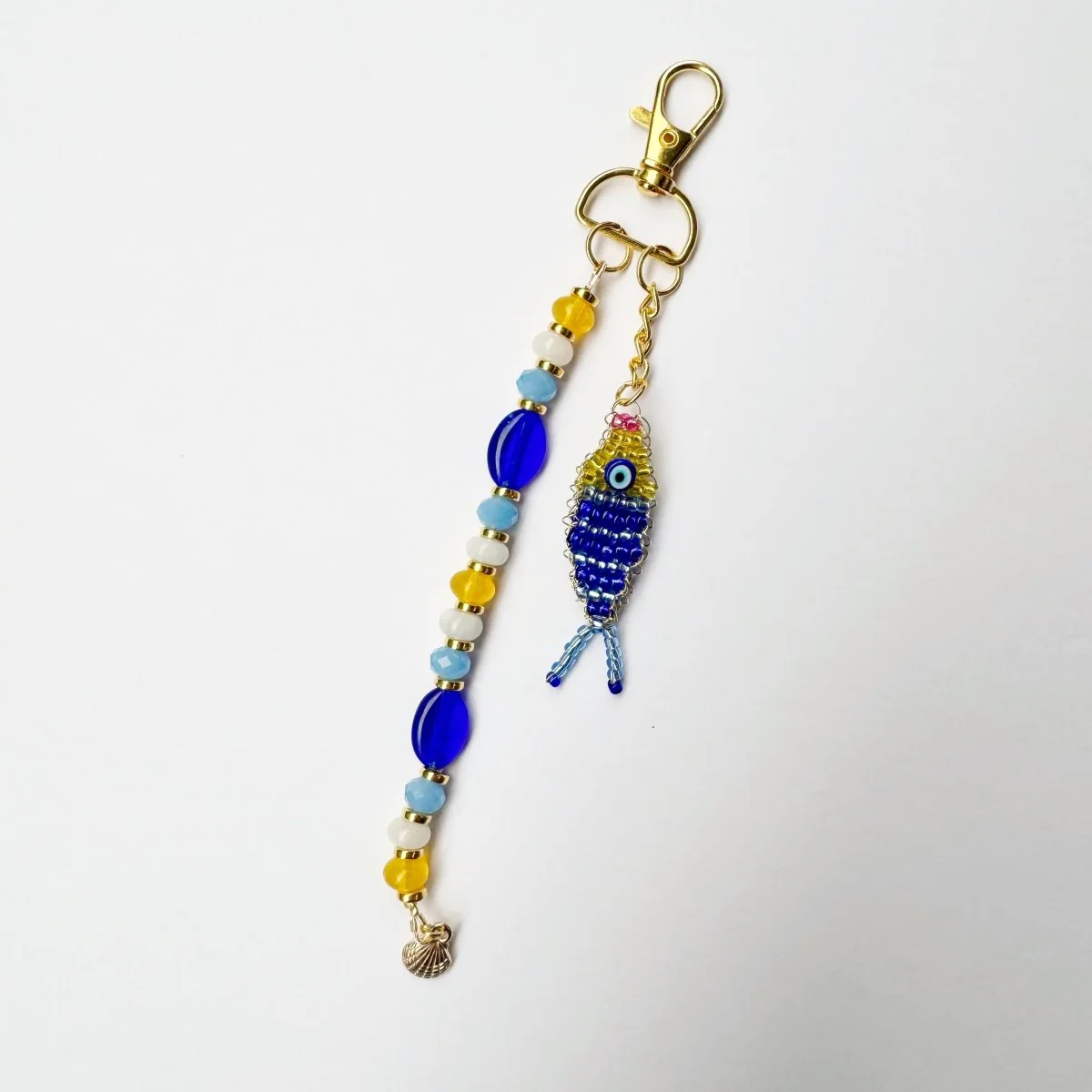 Zenny Jane Beaded Fish Bag Charms (With Beaded Strap) - Image 5